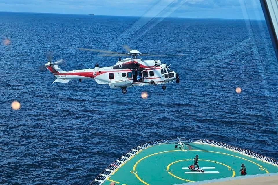 Cruise ship passenger in need of medical attention airlifted by RSAF to hospital