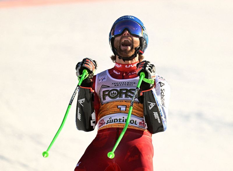 Alpine skiing-Austria's Schwarz wins maiden World Cup Super-G in Livigno