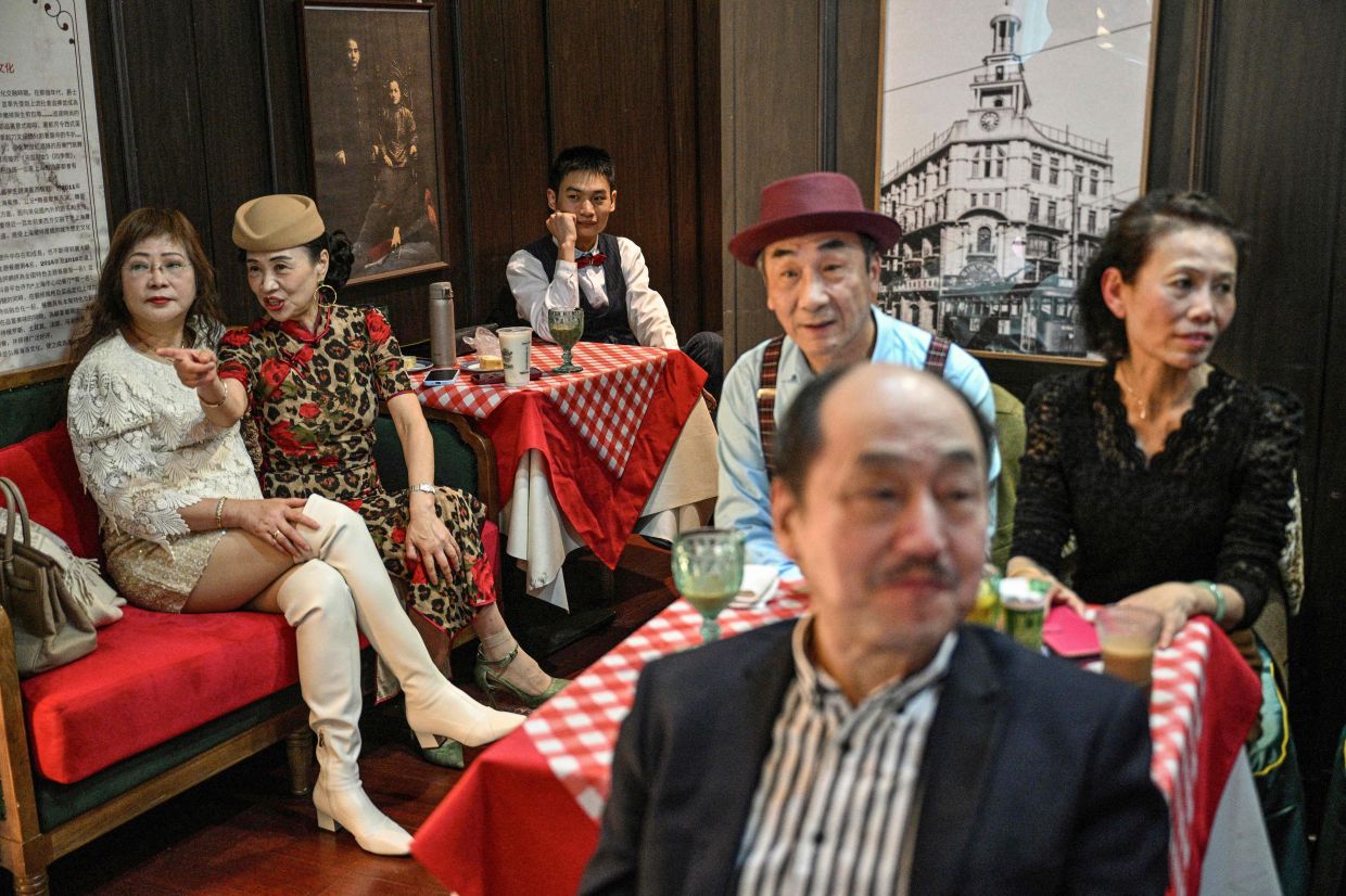 Old Dreams Of Shanghai's Chen said for elderly clientele, dance halls are gyms, entertainment venues and social clubs rolled into one. Photo: AFP 