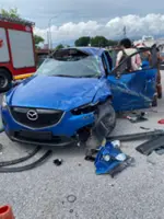 Six injured in car and excavator crash in Ipoh