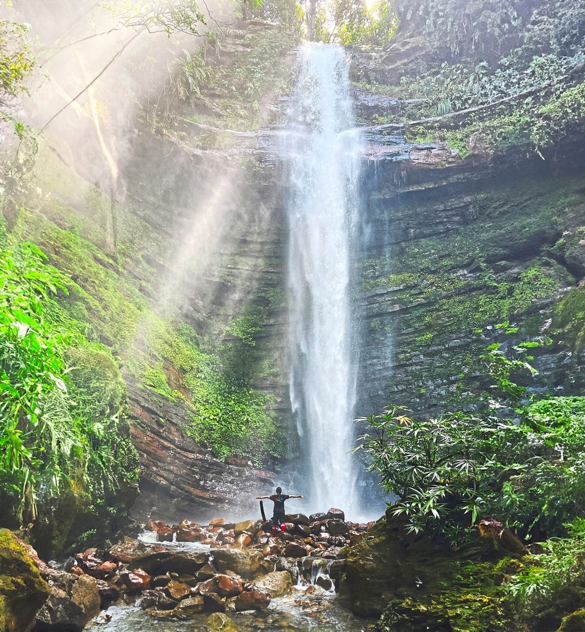 U'ong Bilong or the Bird's Nest waterfall at Ulu Baram.