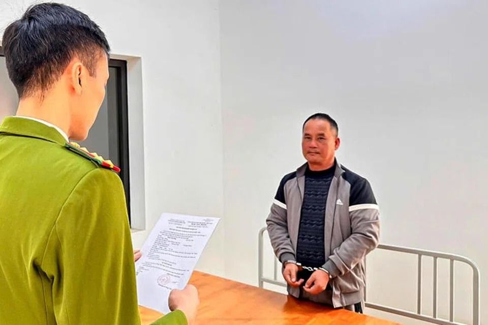 Doan Van Sang was arrested by the police and formally charged with murder on Dec 3. - VIETNAM'S MINISTRY OF PUBLIC SECURITY