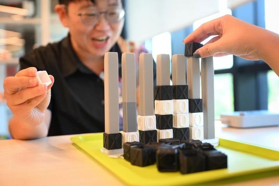 Visually impaired individuals can rely on their sense of touch to feel the letters, instead of relying on colour to play the game. - ST