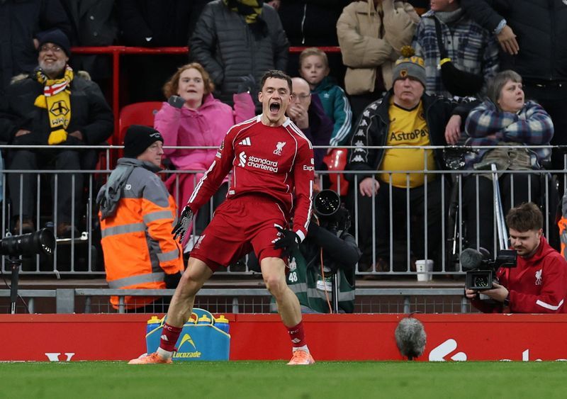 Soccer-Liverpool's Wirtz will score many more after Wolves winner, says Slot