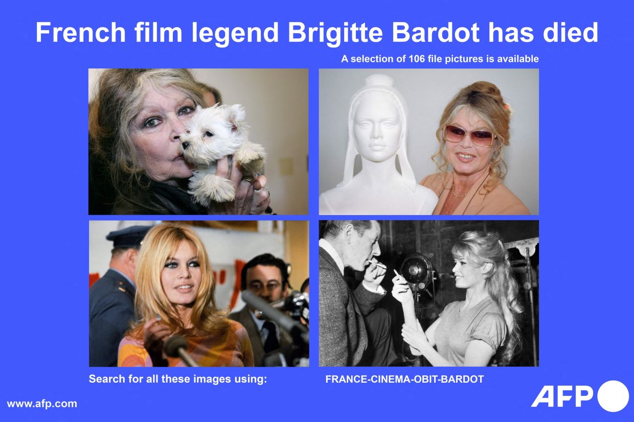 Brigitte Bardot, 1960s sultry worldwide sex symbol and film legend turned militant animal rights activist dies at 91
