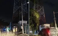 Telecommunications tower catches fire in Kuala Kangsar