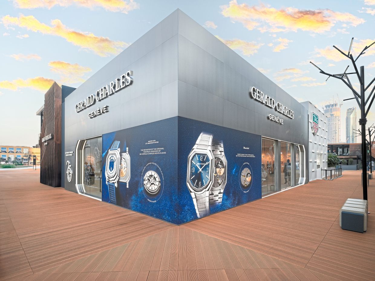 Gerald Charles’ pavilion at Dubai Watch Week 2025 was one of the largest among independent maisons.