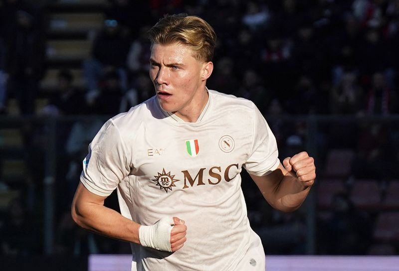 Soccer-Hojlund double secures Napoli win at Cremonese