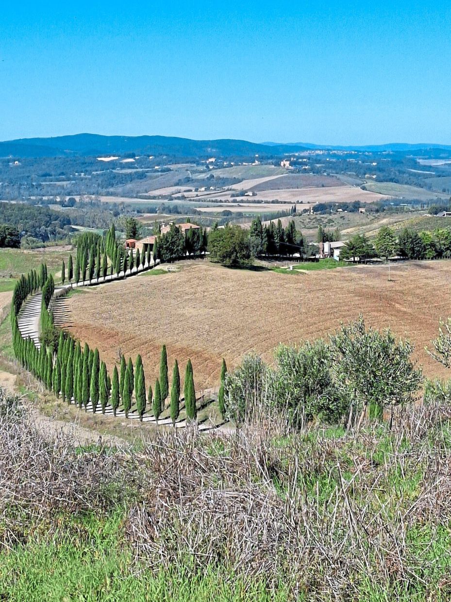The beautiful Italian wine region of Tuscany.
