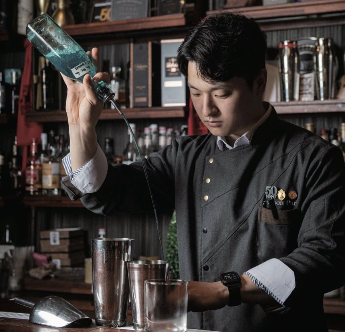 Mason Park, the bar manager at Alice, in Seoul, South Korea, agrees that today’s maximalism takes a more thoughtful approach.— Photo: Instagram/alice_cheongdam