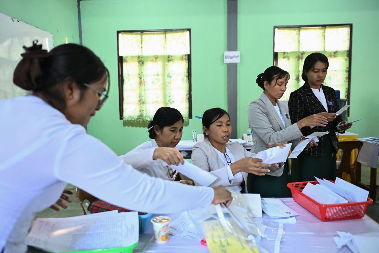 Myanmar pro-military party 'winning' junta-run poll first phase: Source