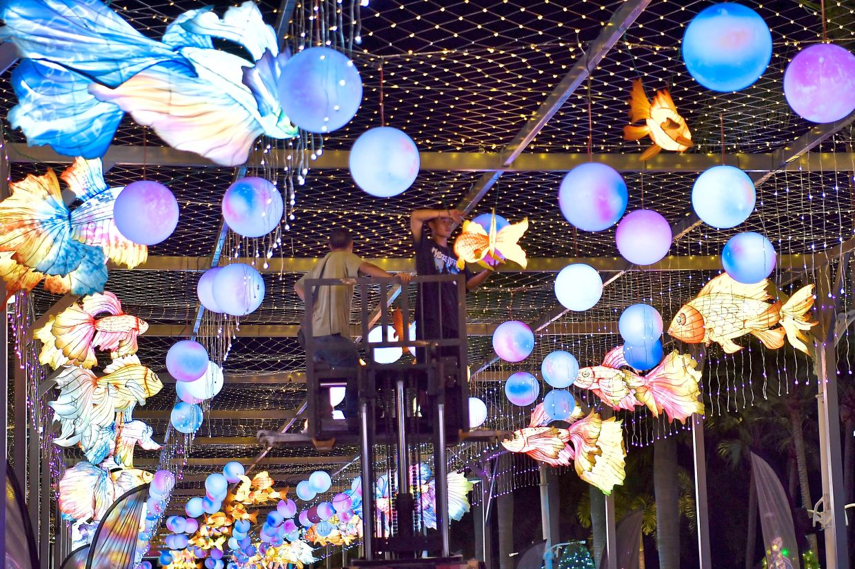 2. Preparations in full swing for the festival. — Bernama