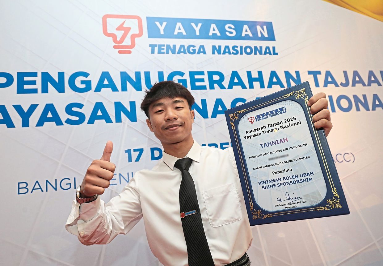 With the SHINE Sponsorship, Danial balances his studies without financial stress, eyeing future opportunities.