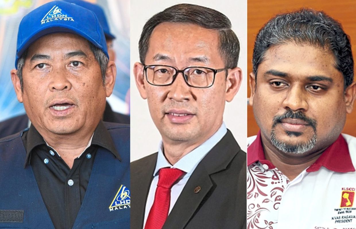 (From left) Abu Tariq, Koong and Nivas