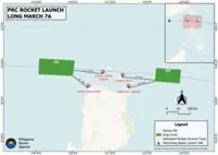 China rocket debris may fall in the Philippines' north Luzon waters