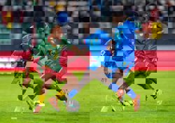 Soccer-Cameroon's Mbeumo feeling pressure to succeed, coach Pagou says