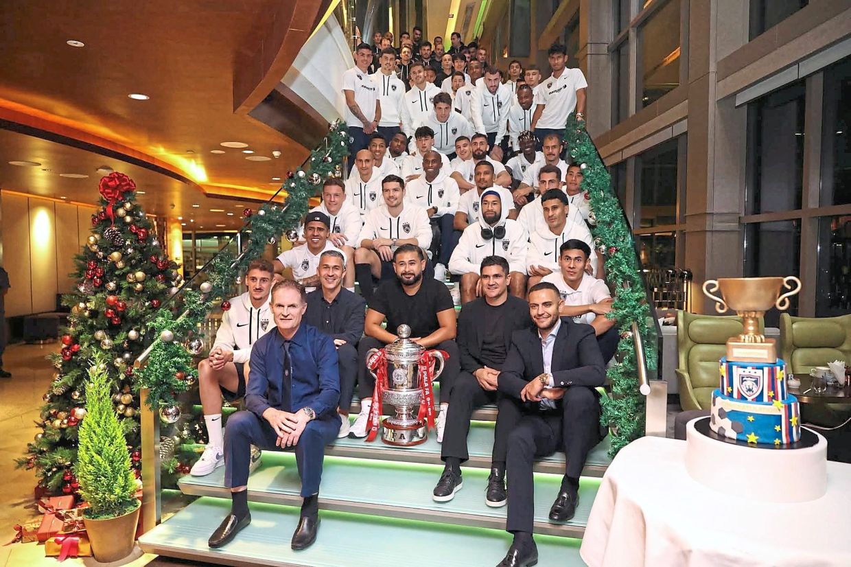 Johor folk enjoyed two special state public holidays in 2025 as Johor Darul Ta’zim (JDT) excelled in football. With the team is club owner, Johor Regent Tunku Ismail Sultan Ibrahim (behind trophy).