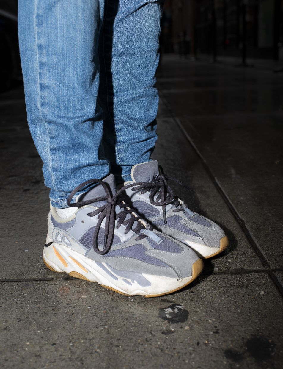 Steven Smith’s first creation for Yeezy, the Wave Runner, became one of the defining sneakers of the 2010s. Photo: The New York Times
