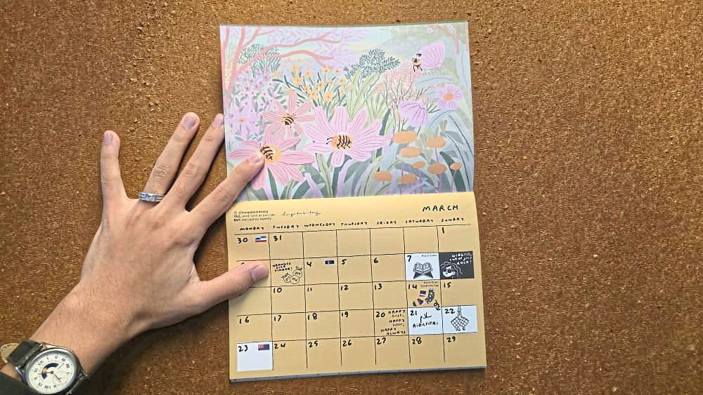 Bunga Dan Bintang's response to the theme was, 'Yes, work hard as you can, but rest just as sweetly.' Photo: Projek SembangSembang