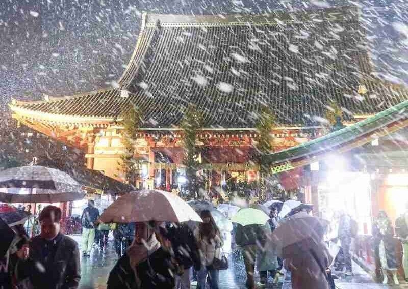Tokyo, Yokohama observe first snowfall of season, one day earlier than average year