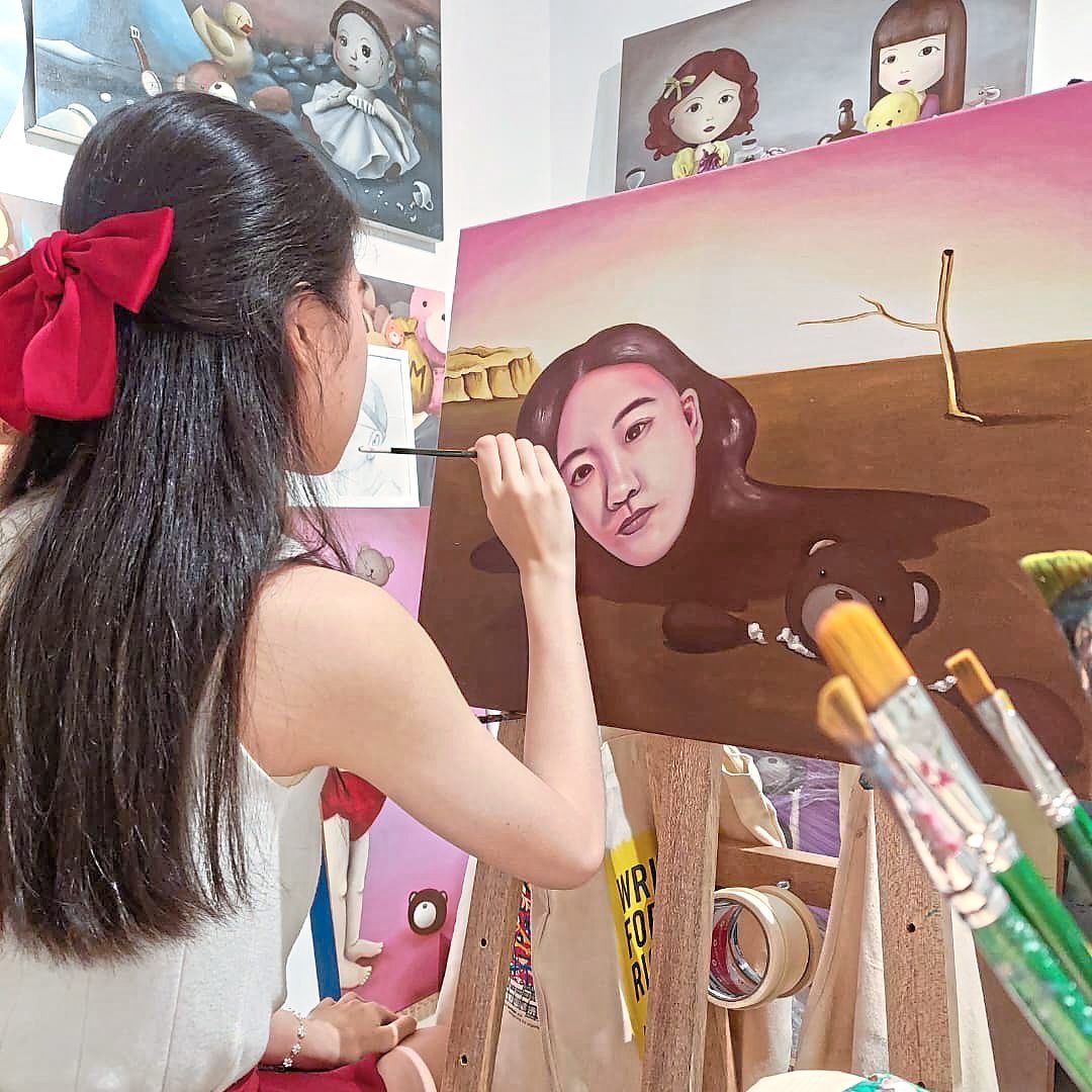 Danielle Lin will be one of the 40 artists taking part in the live painting event at The Greybox, GMBB in KL on Jan 4. Photo: Handout 