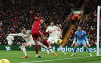 Soccer-Leeds hold Liverpool to goalless draw at Anfield