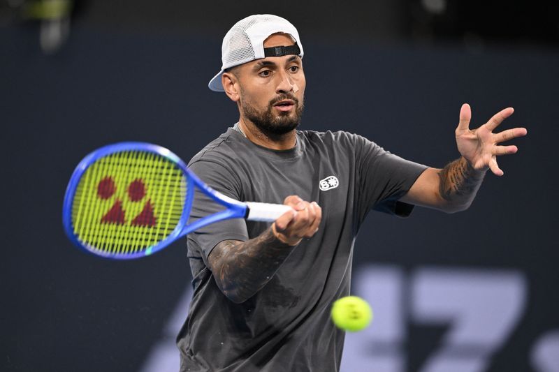 Tennis-Kyrgios and Kokkinakis victorious in emotional 'Special Ks' comeback in Brisbane