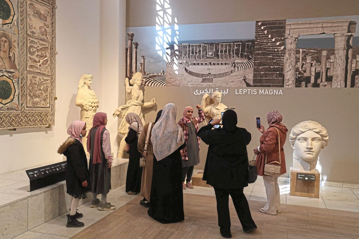 The museum has a room dedicated to Roman emperor Septimius Severus, who was born in the ancient city of Leptis Magna.