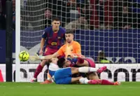 Soccer-Barca boss Flick hails Garcia after goalkeeper stars against former club