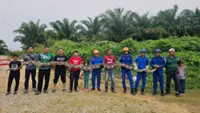 Seven-meter python captured in Baling plantation
