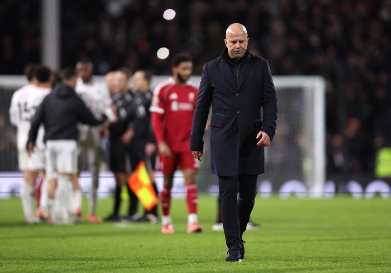 Soccer-Slot says leaky Liverpool conceding late goals no longer a surprise