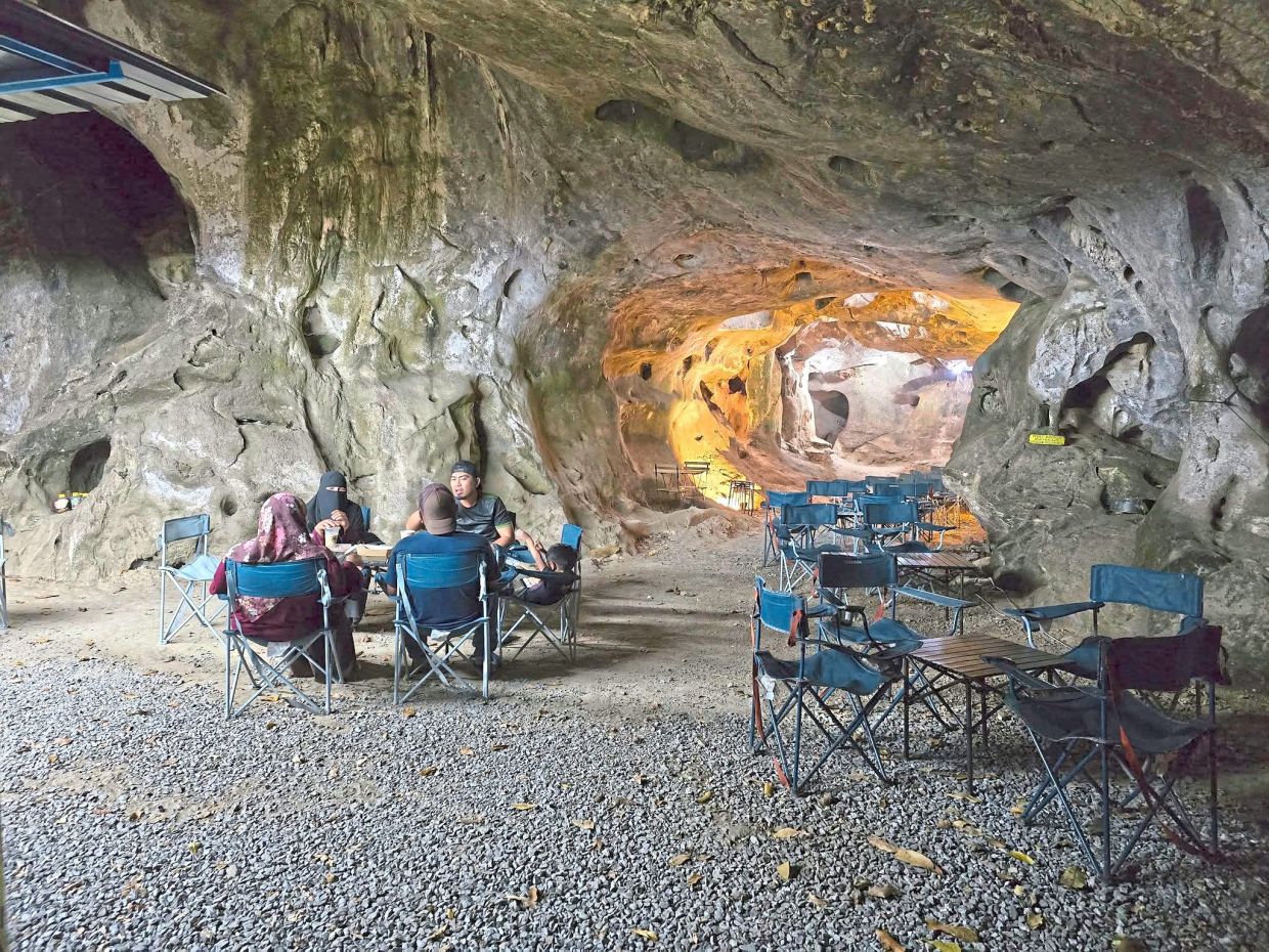 Sip coffee inside a million-year-old cave in Perlis. — Kupi Kahfi/Facebook