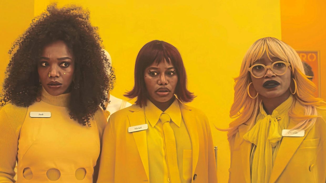 Naomi Ackie, Taylour Paige and Keke Palmer play a crew of female shoplifters as they target a powerful fashion mogul in 'I Love Boosters'. Photo: Handout