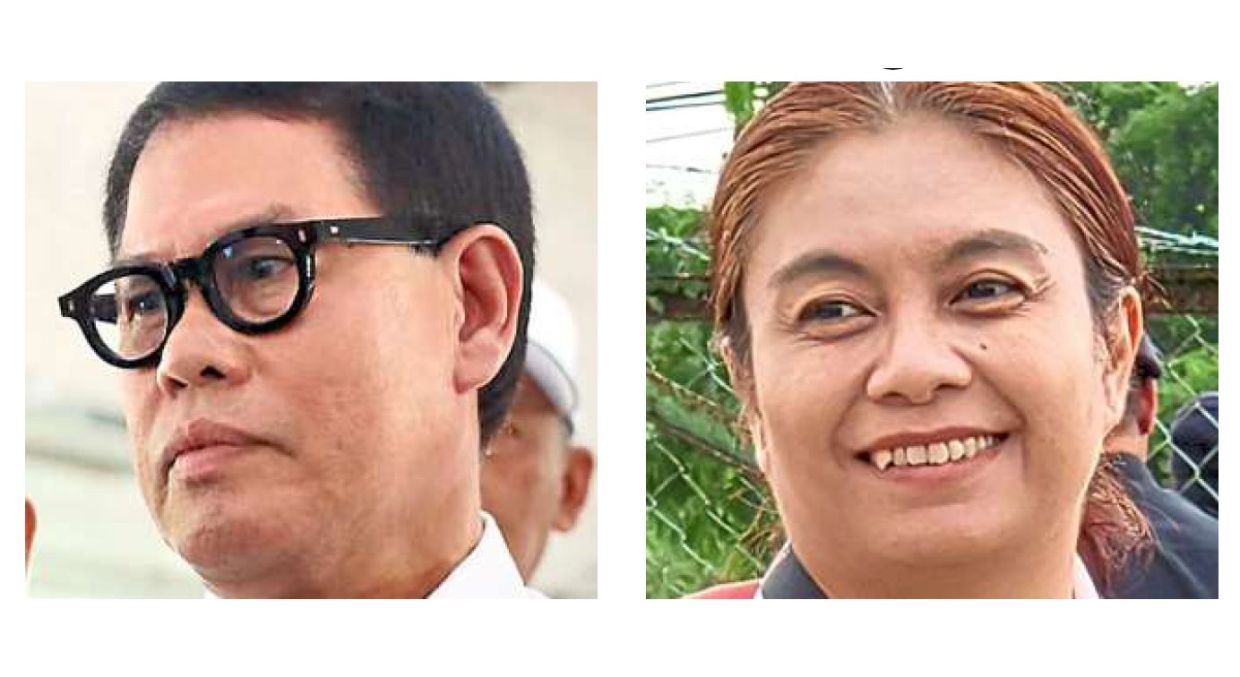 Gearing up for the by-election: Saddi (left) and Mazliwati.