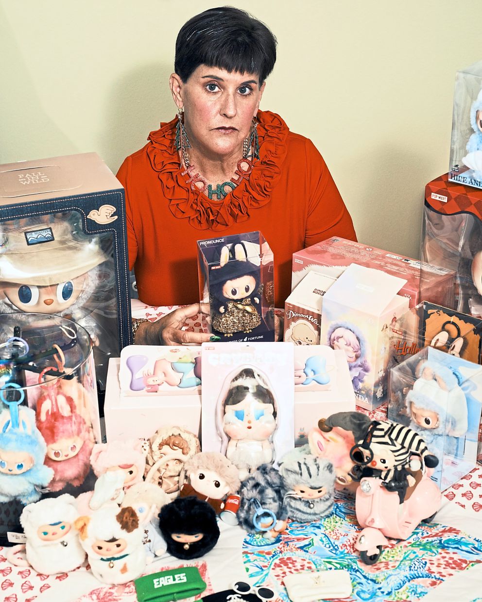 Conti sought help after spending more than US$1,000 (RM4,080) on Labubu dolls and Christmas decorations. — Photos: ZACK WITTMAN/The New York Times