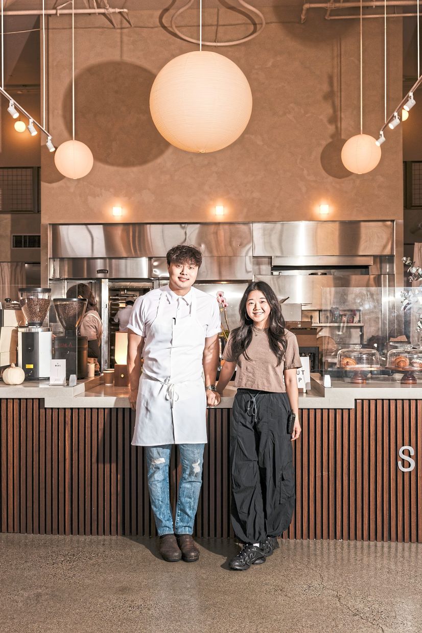 Lee (right), a managing partner at Sohn, thinks about no-caffeine beverages as a matter of accessibility, comparing them to vegan offerings at restaurants. — CAROLYN FONG/ The New York Times