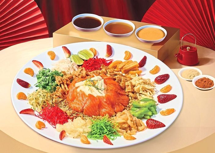 Vibrant ‘yee sang’ crafted for prosperity, good fortune and shared success.