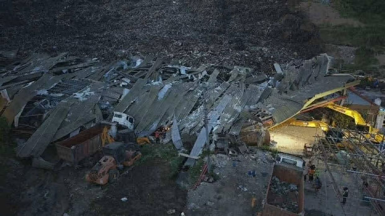 One dead, five injured after landfill collapses in central Philippines