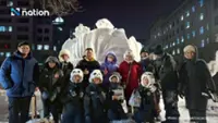 Thai vocational students win Harbin snow sculpture title