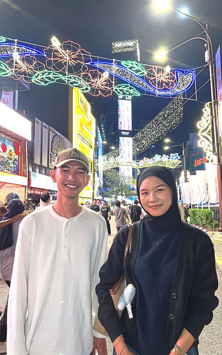 Imran and his partner, Nuris Idris, look forward to visiting the city more now that it’s prettier and brighter at night.
