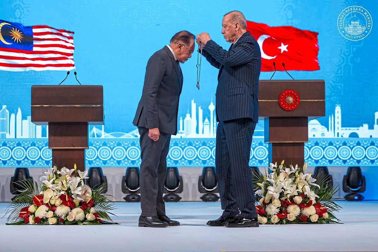 Anwar conferred Turkiye’s highest state honour