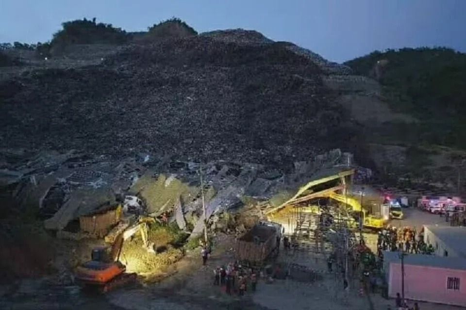 Landslide at Cebu landfill in the Philippines leaves one dead, several injured