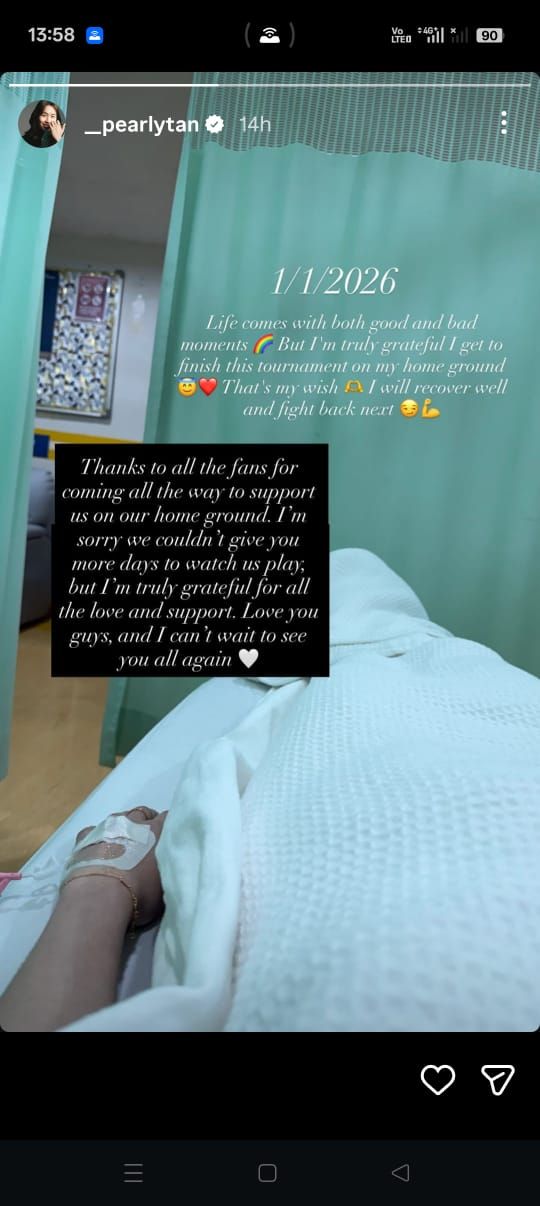 Pearly shares unwell Insta story after Open exit, Rexy explains