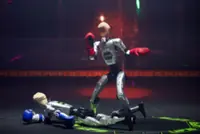 Humanoid robots go for knockout in high-tech Vegas fight night
