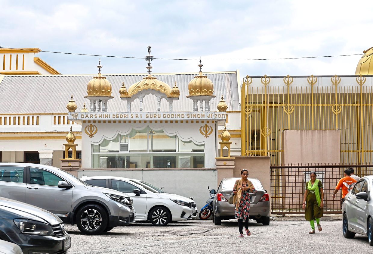 From a simple wooden structure a century ago, the Gurdwara Sahib Sentul is now a three-storey building.