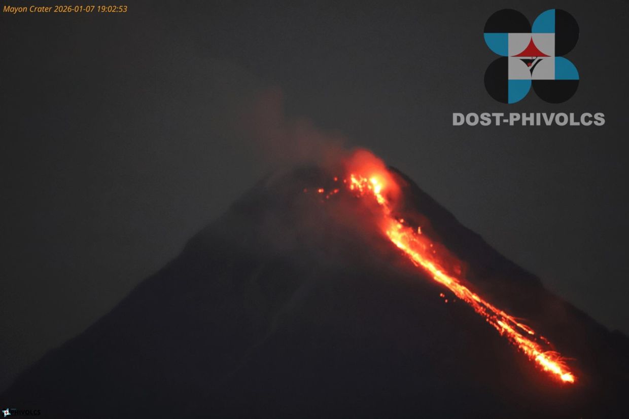 Philippines’ Mayon Volcano logs 150 rockfalls, 90 pyroclastic currents in 24 hours