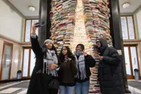 TikTok users can’t get enough of Prague library's endless book tower
