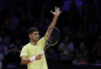 Tennis-Alcaraz beats Sinner in South Korea exhibition match