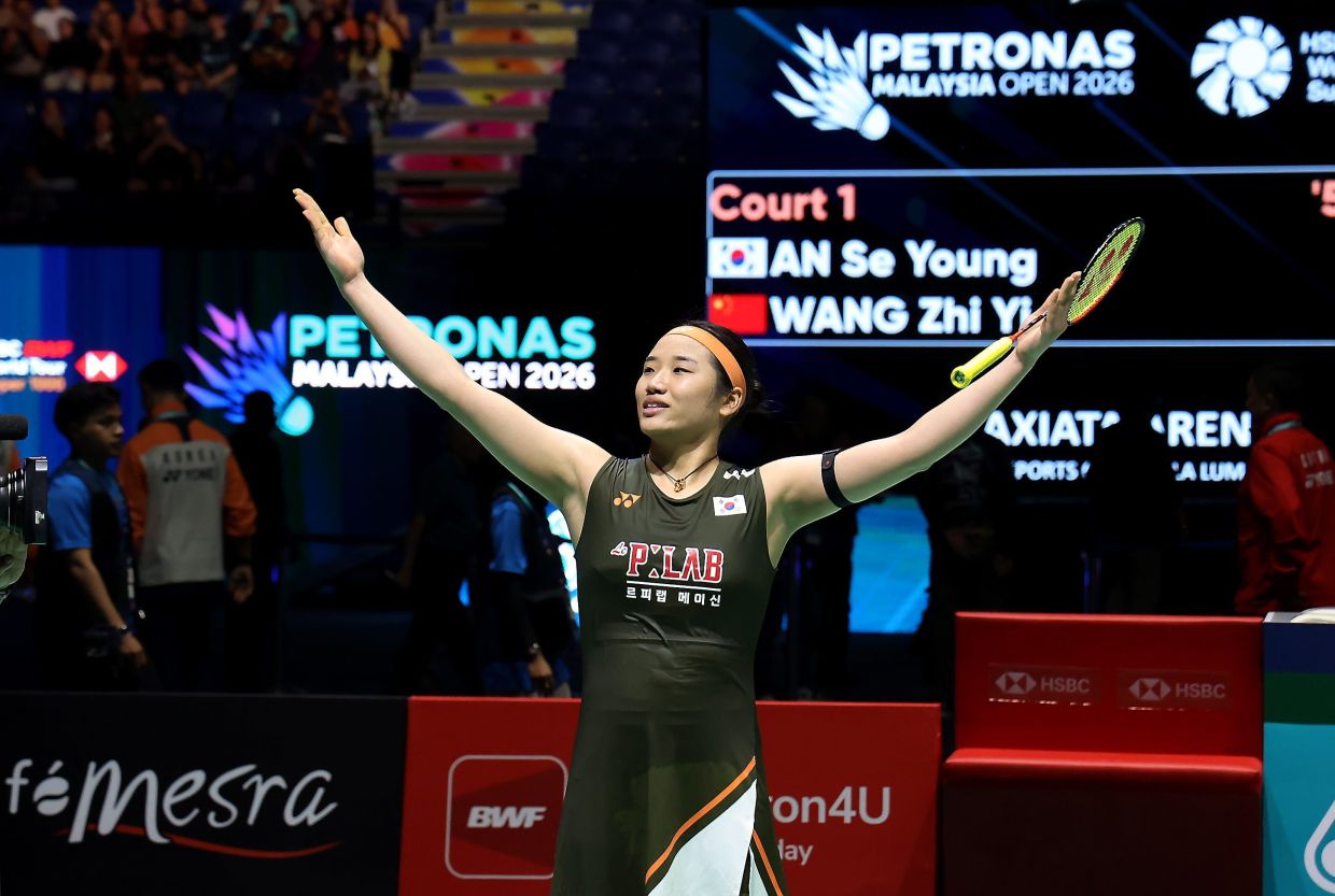 Cool lady: South Korea An Se-young begins the year with another title to show she's still the best.— MUHAMAD SHAHRIL ROSLI/The Star