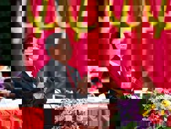 The 12th National Party Congress re-elects Party Secretary General Thongloun Sisoulith for a second term